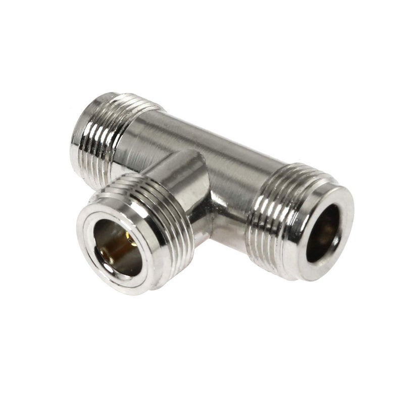 Maxmoral 3 Way N Female to 2 Female Jack RF Coaxial Adapter T Type N Coax Connector - Image 2